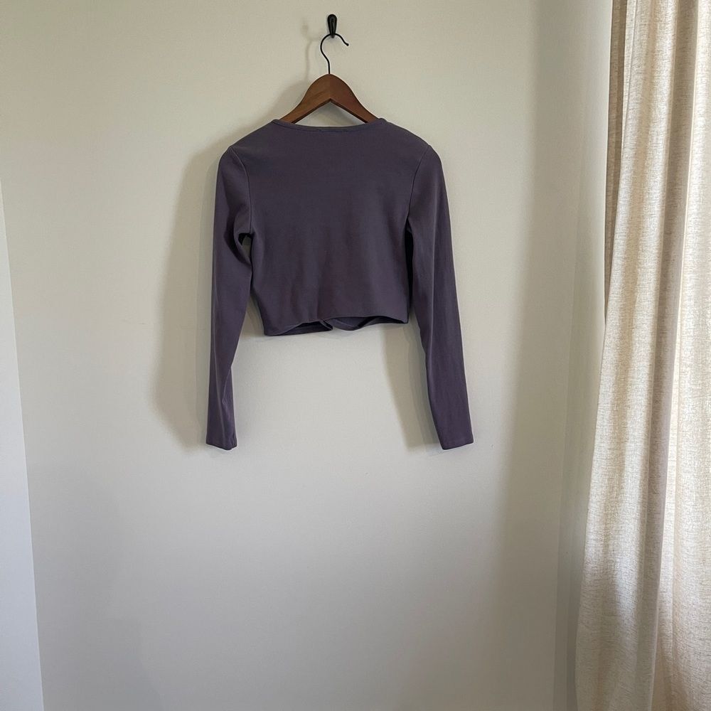 Zara Ribbed Cropped Long Sleeve - Picture 3 of 3